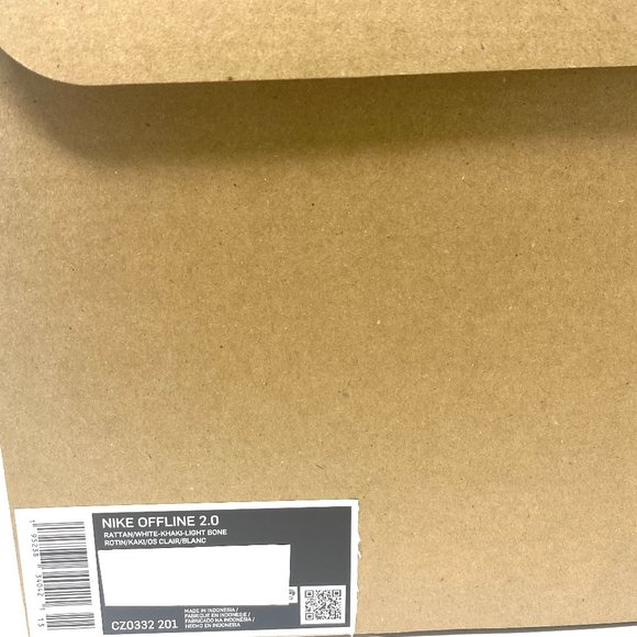 NIKE Mens Size CZ0332 201 Offline 2.0 Rattan White Khaki Light Bone Mesh Textile - Picture 7 of 8